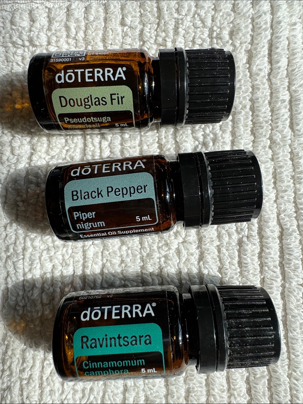 dōTERRA Essential Oil Trio - Black & Teal Labels